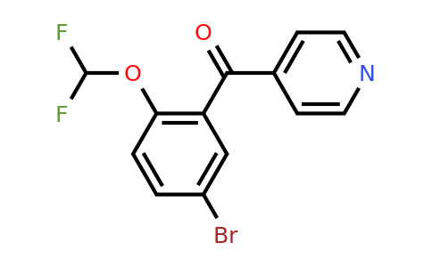 1261866-34-5 | 4-(5-Bromo-2-(difluoromethoxy)benzoyl)pyridine