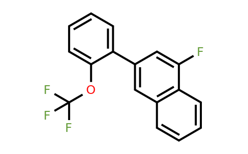 1261866-47-0 | 1-Fluoro-3-(2-(trifluoromethoxy)phenyl)naphthalene