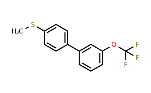 1261867-43-9 | 4'-Methylsulfanyl-3-(trifluoromethoxy)biphenyl