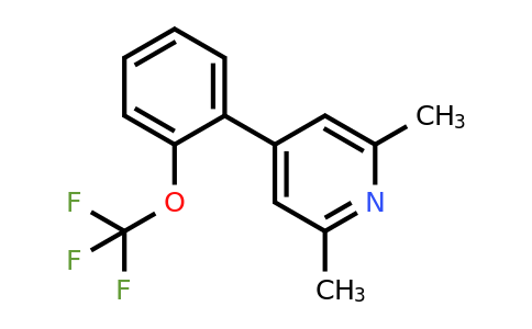 1261867-59-7 | 2,6-Dimethyl-4-(2-(trifluoromethoxy)phenyl)pyridine