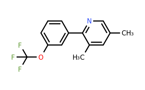 1261867-65-5 | 3,5-Dimethyl-2-(3-(trifluoromethoxy)phenyl)pyridine