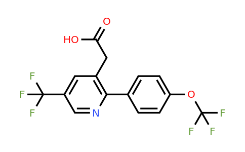 1261868-98-7 | 2-(4-(Trifluoromethoxy)phenyl)-5-(trifluoromethyl)pyridine-3-acetic acid