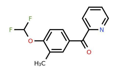 1261869-85-5 | 2-(4-(Difluoromethoxy)-3-methylbenzoyl)pyridine