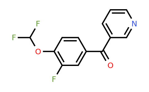 1261870-44-3 | 3-(3-Fluoro-4-(difluoromethoxy)benzoyl)pyridine