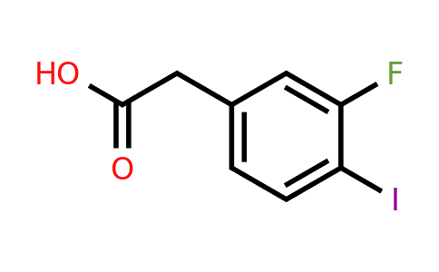 1261874-58-1 | 2-(3-Fluoro-4-iodophenyl)acetic acid
