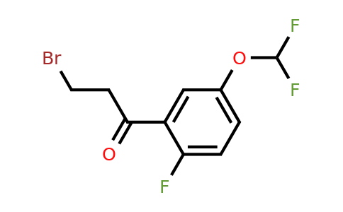 1261875-53-9 | 3-Bromo-5'-(difluoromethoxy)-2'-fluoropropiophenone