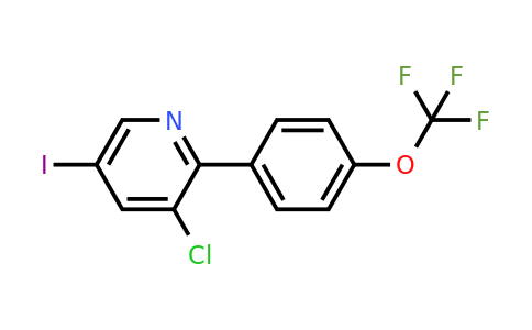 1261875-60-8 | 3-Chloro-5-iodo-2-(4-(trifluoromethoxy)phenyl)pyridine