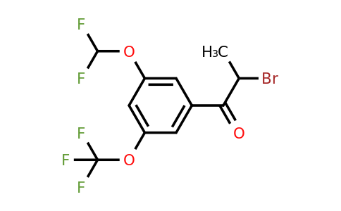 1261875-75-5 | 2-Bromo-3'-(difluoromethoxy)-5'-(trifluoromethoxy)propiophenone