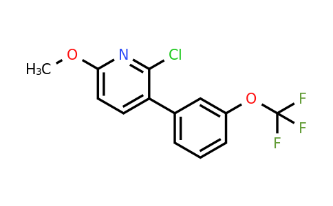 1261875-94-8 | 2-Chloro-6-methoxy-3-(3-(trifluoromethoxy)phenyl)pyridine