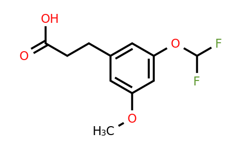 1261876-53-2 | 3-(3'-(Difluoromethoxy)-5'-methoxyphenyl)propionic acid
