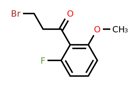 1261877-35-3 | 3-Bromo-2'-fluoro-6'-methoxypropiophenone