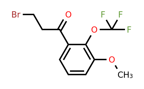 1261877-43-3 | 3-Bromo-3'-methoxy-2'-(trifluoromethoxy)propiophenone
