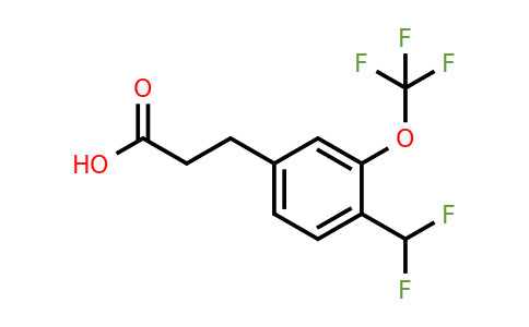 1261878-21-0 | 3-(4'-(Difluoromethyl)-3'-(trifluoromethoxy)phenyl)propionic acid