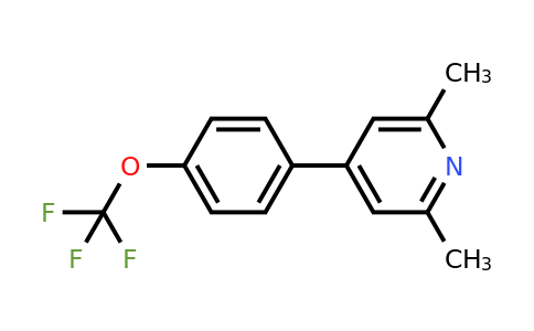 1261878-53-8 | 2,6-Dimethyl-4-(4-(trifluoromethoxy)phenyl)pyridine