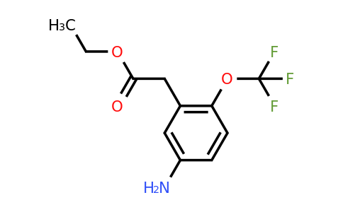 1261878-64-1 | Ethyl 5-amino-2-(trifluoromethoxy)phenylacetate