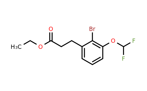 1261878-74-3 | Ethyl 3-(2'-bromo-3'-(difluoromethoxy)phenyl)propionate