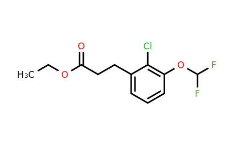 1261878-91-4 | Ethyl 3-(2'-chloro-3'-(difluoromethoxy)phenyl)propionate