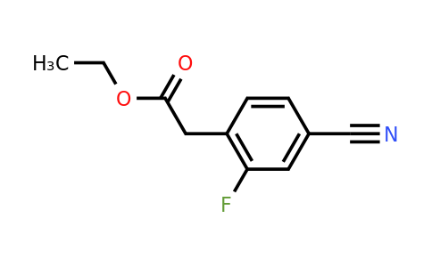 1261879-16-6 | Ethyl 4-cyano-2-fluorophenylacetate