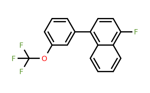 1261879-18-8 | 1-Fluoro-4-(3-(trifluoromethoxy)phenyl)naphthalene
