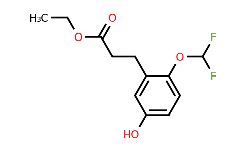 1261879-42-8 | Ethyl 3-(2'-(difluoromethoxy)-5'-hydroxyphenyl)propionate