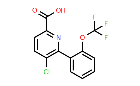 1261879-55-3 | 5-Chloro-6-(2-(trifluoromethoxy)phenyl)picolinic acid