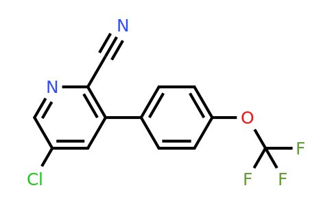 1261879-62-2 | 5-Chloro-3-(4-(trifluoromethoxy)phenyl)picolinonitrile