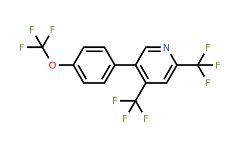 1261879-70-2 | 2,4-Bis(trifluoromethyl)-5-(4-(trifluoromethoxy)phenyl)pyridine