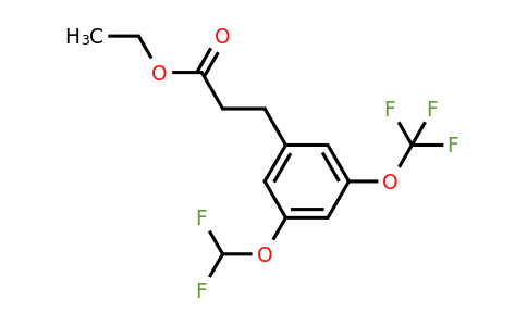 1261879-73-5 | Ethyl 3-(3'-(difluoromethoxy)-5'-(trifluoromethoxy)phenyl)propionate