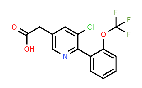 1261879-76-8 | 3-Chloro-2-(2-(trifluoromethoxy)phenyl)pyridine-5-acetic acid