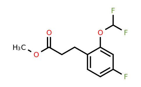 1261879-85-9 | Methyl 3-(2'-(difluoromethoxy)-4'-fluorophenyl)propionate