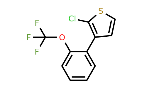 1261880-11-8 | 2-Chloro-3-(2-(trifluoromethoxy)phenyl)thiophene