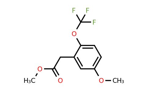 1261881-03-1 | Methyl 5-methoxy-2-(trifluoromethoxy)phenylacetate