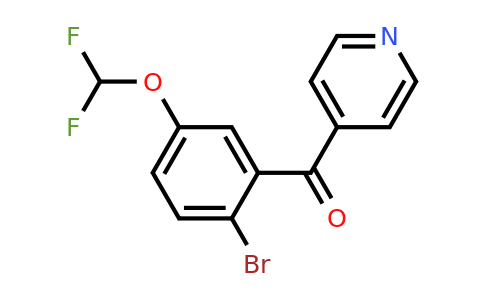 1261881-43-9 | 4-(2-Bromo-5-(difluoromethoxy)benzoyl)pyridine