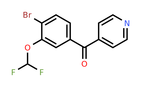 1261881-48-4 | 4-(4-Bromo-3-(difluoromethoxy)benzoyl)pyridine