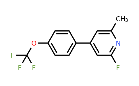2-Fluoro-6-methyl-4-(4-(trifluoromethoxy)phenyl)pyridine
