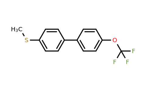 1261881-67-7 | 4'-Methylsulfanyl-4-(trifluoromethoxy)biphenyl