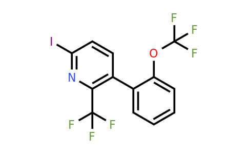 1261882-27-2 | 6-Iodo-3-(2-(trifluoromethoxy)phenyl)-2-(trifluoromethyl)pyridine