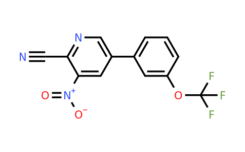 1261882-73-8 | 3-Nitro-5-(3-(trifluoromethoxy)phenyl)picolinonitrile