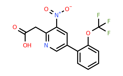 1261882-78-3 | 3-Nitro-5-(2-(trifluoromethoxy)phenyl)pyridine-2-acetic acid