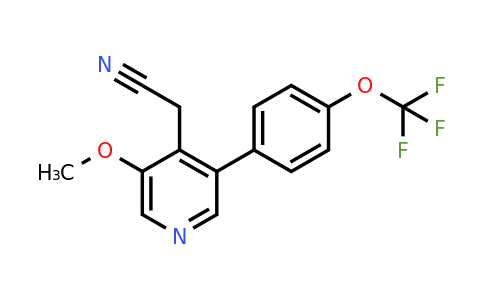 1261883-34-4 | 3-Methoxy-5-(4-(trifluoromethoxy)phenyl)pyridine-4-acetonitrile