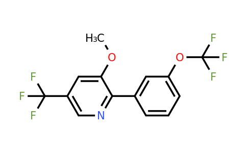 1261883-52-6 | 3-Methoxy-2-(3-(trifluoromethoxy)phenyl)-5-(trifluoromethyl)pyridine