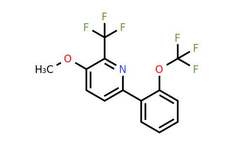 1261883-55-9 | 3-Methoxy-6-(2-(trifluoromethoxy)phenyl)-2-(trifluoromethyl)pyridine