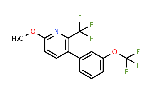 1261883-61-7 | 6-Methoxy-3-(3-(trifluoromethoxy)phenyl)-2-(trifluoromethyl)pyridine