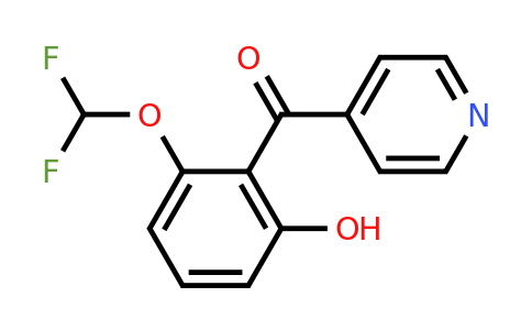 1261883-70-8 | 4-(2-(Difluoromethoxy)-6-hydroxybenzoyl)pyridine