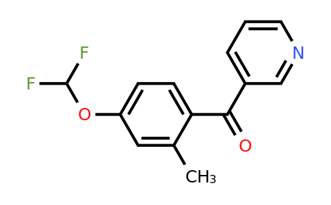 1261883-71-9 | 3-(4-(Difluoromethoxy)-2-methylbenzoyl)pyridine