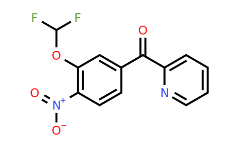 1261883-78-6 | 2-(3-(Difluoromethoxy)-4-nitrobenzoyl)pyridine