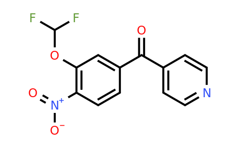 1261883-81-1 | 4-(3-(Difluoromethoxy)-4-nitrobenzoyl)pyridine