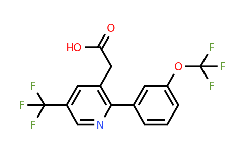 1261884-13-2 | 2-(3-(Trifluoromethoxy)phenyl)-5-(trifluoromethyl)pyridine-3-acetic acid