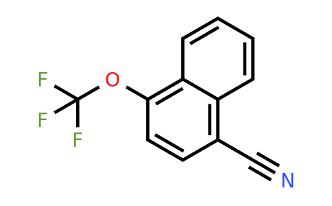 1261884-39-2 | 1-Cyano-4-(trifluoromethoxy)naphthalene