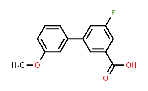 1261889-81-9 | 5-Fluoro-3'-methoxy-[1,1'-biphenyl]-3-carboxylic acid
